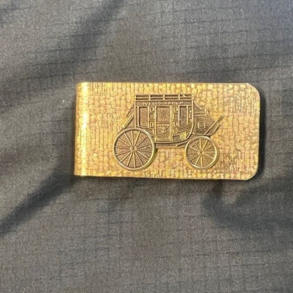 Vintage Wells Fargo Stagecoach Money Clip